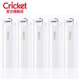 草蜢（CRICKET）砂轮打火机 5支纯白银logo 原装进口一次性火石滑轮安全防爆
