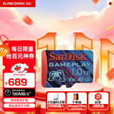 闪迪（SanDisk）1TB TF内存卡 A2 U3 V30 4K 游戏存储卡 读速190MB/s 写速130MB/s 游戏不卡顿 游戏机掌机专用卡