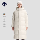 迪桑特（DESCENTE）迪桑特SKI STYLE系列HEAT NAVI男女款长款鹅绒运动羽绒服 女子WT-白色-D5492SDJ52 XS (男160/女155)
