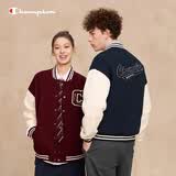 Champion【丁禹兮同款】冠军棒球服外套女2025秋季新款复古美式棒球衫男 海军蓝拼米白 M