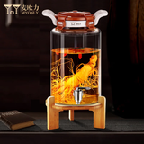 麦欧力（MYONLY）泡酒容器高档泡酒专用玻璃瓶装酒缸存酒坛子密封酒桶储药酒罐空瓶 20斤升级瓷芯龙头竹架10L