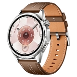 威千图适用华为手表表带GT6/6pro/GT5/5pro/Watch5/4pro/GT4真皮表带46表盘平尾砂砾棕