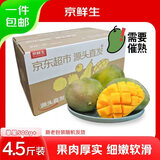 京鲜生 攀枝花凯特芒果 净重4.5斤 带箱5斤 单果500g+ 生鲜水果源头直发