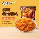 京鲜生安格瑞 裹粉香辣冷冻超脆薯格400g 空气炸锅食材 薯制品 