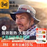 BUFF春秋渔夫帽男防晒遮阳帽女盆帽迷彩登山宽檐户外大头围大檐爬山帽 轻量盆帽 119528.555 S/M(帽围54-57.5)