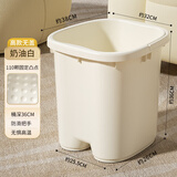侑家良品泡脚桶加深加厚洗脸盆可按摩足浴桶持久保温养生桶家用固定凸点36CM加深防滑把手