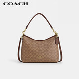 蔻驰（COACH）【品牌直供】女士LAUREL31中号手提单肩斜挎流浪包卡其棕色CV975