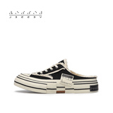 XVESSEL【赵丽颖同款】经典款半拖帆布鞋增高厚底女潮流夏季百搭 夜光半拖S19X003 36