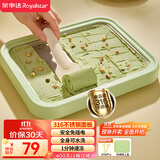 荣事达（Royalstar）炒酸奶机炒冰机制冰神器冰淇淋机家用酸奶机儿童diy免插电316不锈钢防尘防串味上盖CB07A(绿)