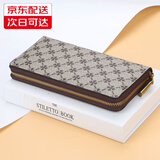 酷奇袋鼠（KUQIDAISHU）钱包男士手拿包时尚2025新款多功能简约长款百搭拉链大容量手包 街-灰色（当日发，次日达）