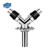 普湃洗衣机地漏三通接头Y型全自动滚筒波轮洗衣机下水管地漏接头排水管出水口与地漏防臭防反溢水