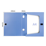 得力（deli） 5623  加厚财会档案盒 50mmA4 1只 蓝色