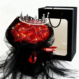 倍呵永生花玫瑰花熊同城 花教师节礼物送女老师朋友妈妈老婆创意礼品 肥皂花/52朵女生生日礼物送女朋友老婆高档高级感