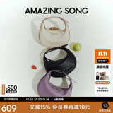 Amazing Song乙颂半月包小号TOGO纹牛皮月牙包通勤单肩斜挎包高级感腋下女包