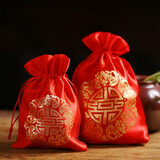 京唐婚礼结婚喜糖袋子布艺糖袋结婚婚庆用品中国风喜糖袋子大号10个