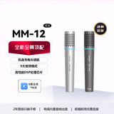 海信酷狗K歌适配无线话筒双支麦克风海信电视Vidda东芝TCL雷鸟激光电视适用天籁K歌 新款 MM-12（银灰）