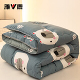 雅鹿被子冬季棉被大豆纤维被秋冬加厚宿舍被芯单人被褥保暖空调被盖被 熊熊乐园【加厚保暖 柔软蓬松】 150*200cm（约5斤）