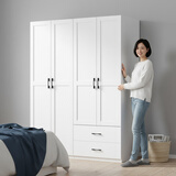 金经金属钢制北欧衣柜主卧室家用铁艺儿童衣柜出租房环保铁皮衣橱长1.6米