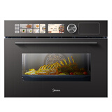 美的（Midea）嵌入式蒸烤一体机 家用智能多功能蒸箱烤箱 APP操控 55L大容量搪瓷内胆蒸烤炸三合一 BG50X5W PRO 