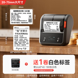 精臣 B1/B3S食品生产日期贴纸智能标签打印机不干胶口味贴烘培蛋糕月饼面包商品价格打价机商用配料表 B3S大尺寸+送1卷60*40白色标签