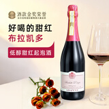 ADANNE【国际金奖】意大利普罗塞克起泡白葡萄桃红气泡果酒布拉凯多 【进口DOCG级】布拉凯多红单支750ml*1