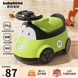 世纪宝贝（babyhood）儿童马桶坐便器 男女宝宝小马桶 婴儿便盆卡通玩具小汽车 116绿色