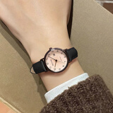 路易爵伦学生手表女款公务员考试专用初高中复古防水静音机械石英表开学季