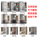 屏风隔断新中式玄关柜简约现代入户遮挡创意隔断置物柜屏风柜 需要定制尺寸颜色板材联系客服