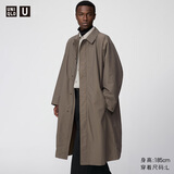 优衣库合作款/男装女装宽松单排扣风衣/外套25秋冬新款479417 34 驼色 S /165/84A