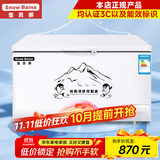 雪贝娜冰柜商用大容量全冷冻家用双温卧式冷柜展示柜 598单温【铜管一级能效】长1.32米
