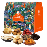 卡宴山珍菌菇礼盒煲汤料包火锅底料木耳猴头菇桂圆特产干货礼盒1230g