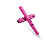 凌美（LAMY）钢笔签字笔 生日节日礼物学生成人练字文具 德国进口 狩猎系列墨水笔 粉色 F0.7mm