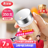美丽雅 竹牙签350支罐装一次性家用水果牙签盒双头使用剔牙棒餐厅牙签筒