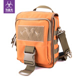 MAXGEAR 马盖先西北风单肩斜挎包 商务公文包 户外军迷战术运动休闲通勤 橙色