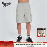 Reebok锐步官方24新品男女同款工装大口袋梭织宽松休闲短裤 24SRM603UGG5 M