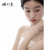 婉如意【自然系列】水晶纯银组合手链原创叠戴巴洛克珍珠手串 组合装
