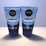 妮维雅（NIVEA）男士洗面奶洁面乳 水活畅透保湿晶露100g*2支