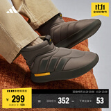 adidas ADIPUFF面包鞋保暖防滑耐磨柔软中帮棉鞋阿迪达斯轻运动 岩层橄榄绿/暗橄榄绿/银灰黄(推荐脚型偏胖选大半码)   42