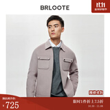 巴鲁特（Brloote）双面呢夹克男高品质休闲拉链翻领工装贴袋羊毛外套 驼色 175/96A