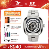 SEVENFRIDAY七个星期五手表P系列方形大表盘自动机械表瑞士时尚男表 P1B/01M 钢带款