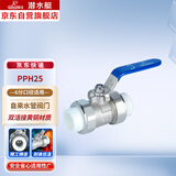 潜水艇（Submarine）PPH25 PPR截止球阀6分自来水管阀门 双活接黄铜材质止回阀（25口径）