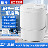 扬子迷你洗衣机小型半全自动内衣内裤洗衣机洗脱一体家用母婴洗袜子神器儿童单身学生宿舍出租房 【6.5KG白色升级款】强劲洗涤+仿生手洗