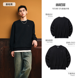 安踏休闲卫衣男女同款冬季圆领套头衫打底衫针织宽松运动潮流上衣