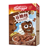 家乐氏麦片进口谷物圈甜甜圈可可蜜球儿童脆圈圈泡牛奶酒店早餐即食冲饮 【网格巧克力麦片】谷脆格300g