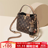 老人头女士包包女包大容量水桶包手提单肩斜挎包轻奢女生女友生日礼物