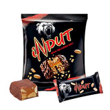 KDV 黑棕熊巧克力味花生夹心糖500g 迪拜进口 零食喜糖 年货节糖 