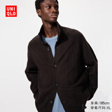 优衣库男女装souffle yarn舒芙蕾针织开衫/毛衣毛衫25新款480023 39 棕黑色 S