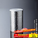 容山堂茗趣锡罐纯锡茶叶罐手工金属普洱茶储存罐密封罐便携小号旅行茶具 手工锤目纯锡罐-迷你款 20克