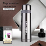 特百惠（Tupperware）保温杯500ml煲粥焖烧壶不锈钢真空男女保温保冷水杯子 精装版-银灰 500ml