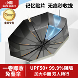 小魔遮阳伞晴雨两用记忆折叠伞太阳伞免叠秒收防紫外线小巧折叠伞